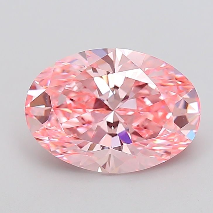 Loose Diamond - OVAL 4.01ct Fancy Vivid Pink VVS2