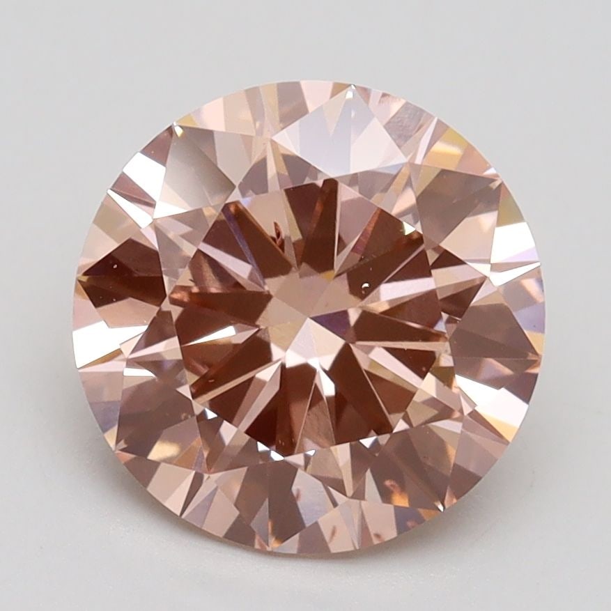 Loose Diamond - ROUND 2.56ct Fancy Intense Pink VS2