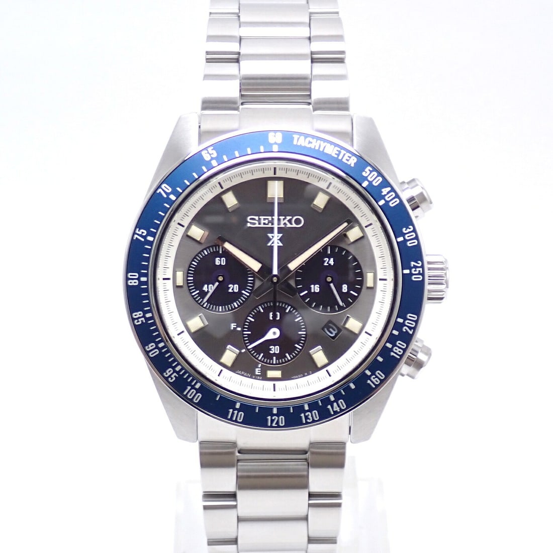 Seiko Prospex Solar Chronograph Navy Dial SBDL111: Seiko Prospex Solar Chronograph Navy Dial SBDL111 The Seiko Prospex SPEEDTIMER SBDL111 is a men's solar chronograph wristwatch inspired by classic 1970s motorsports. Featuring a navy round analog dial
