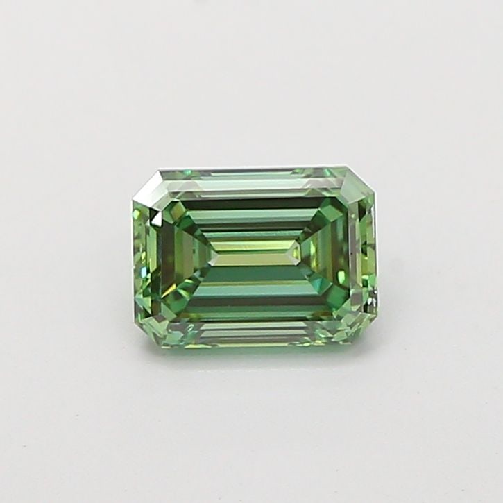 Loose Diamond - EMERALD 1.05ct Fancy Vivid Green VVS2