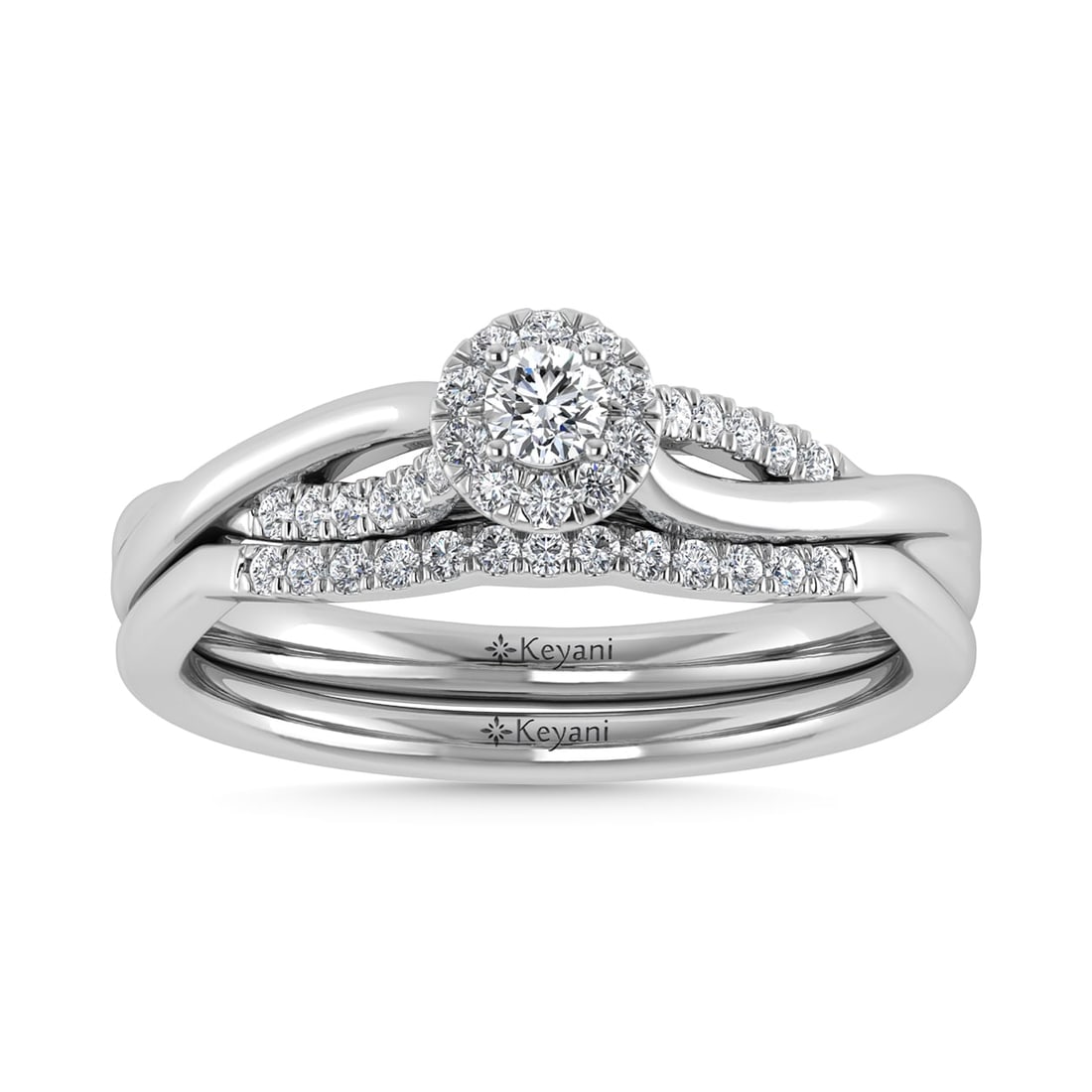10K White Gold Diamond 1/4 Ct.Tw. Round Shape Bridal Ring: 10K White Gold Diamond 1/4 Ct.Tw. Round Shape Bridal Ring 10k White Gold Stone Color: G-h Stone Clarity: I1 Each ring is presented in standard size 6.5. Complimentary resizing is available between siz