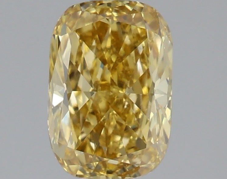 Loose Diamond - CUSHION MODIFIED 1.02ct Fancy Vivid Yellow VS1