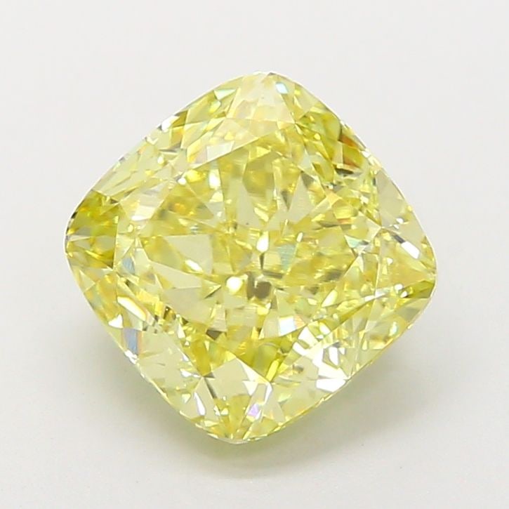 Loose Diamond - CUSHION MODIFIED 4.57ct Fancy Intense Yellow VS1