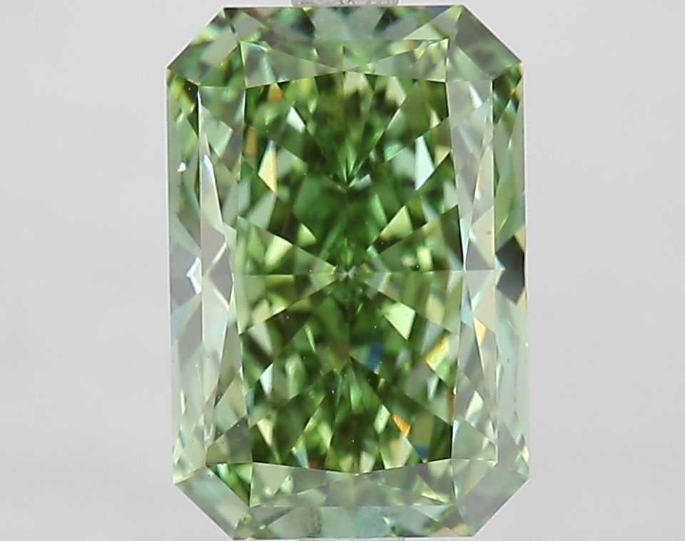 Loose Diamond - RADIANT 3.51ct Fancy Vivid Green VS2