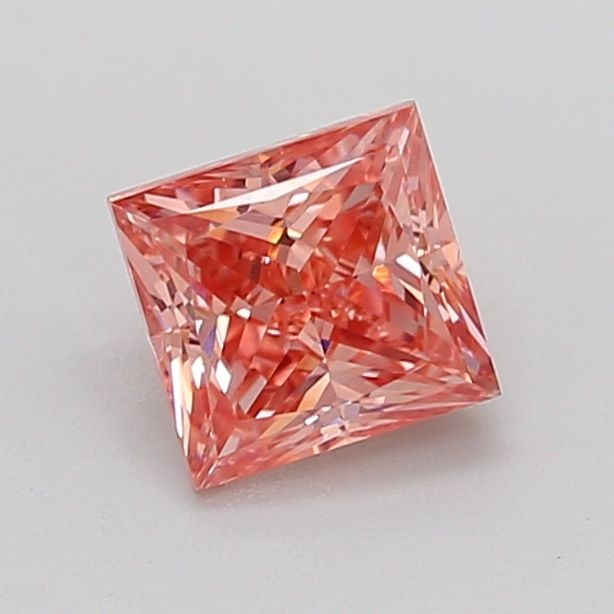 Loose Diamond - PRINCESS 0.9ct Fancy Vivid Pink VS2