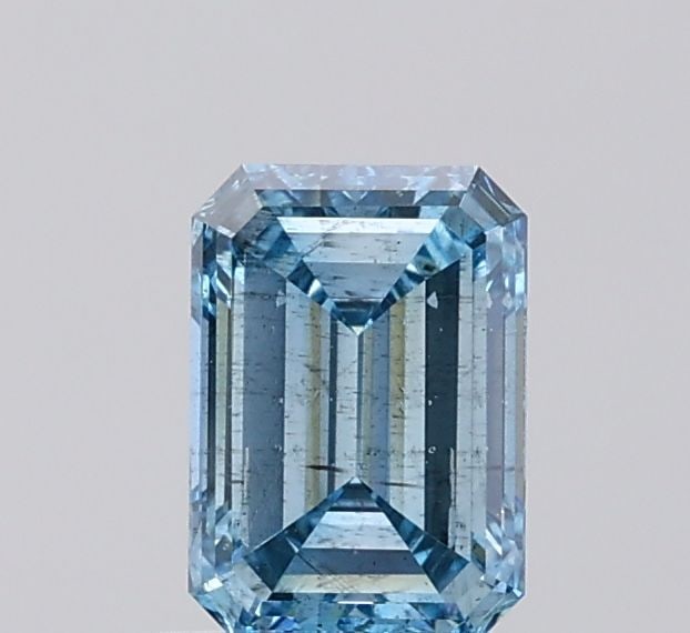 Loose Diamond - EMERALD 1.0ct Fancy Vivid Blue I1