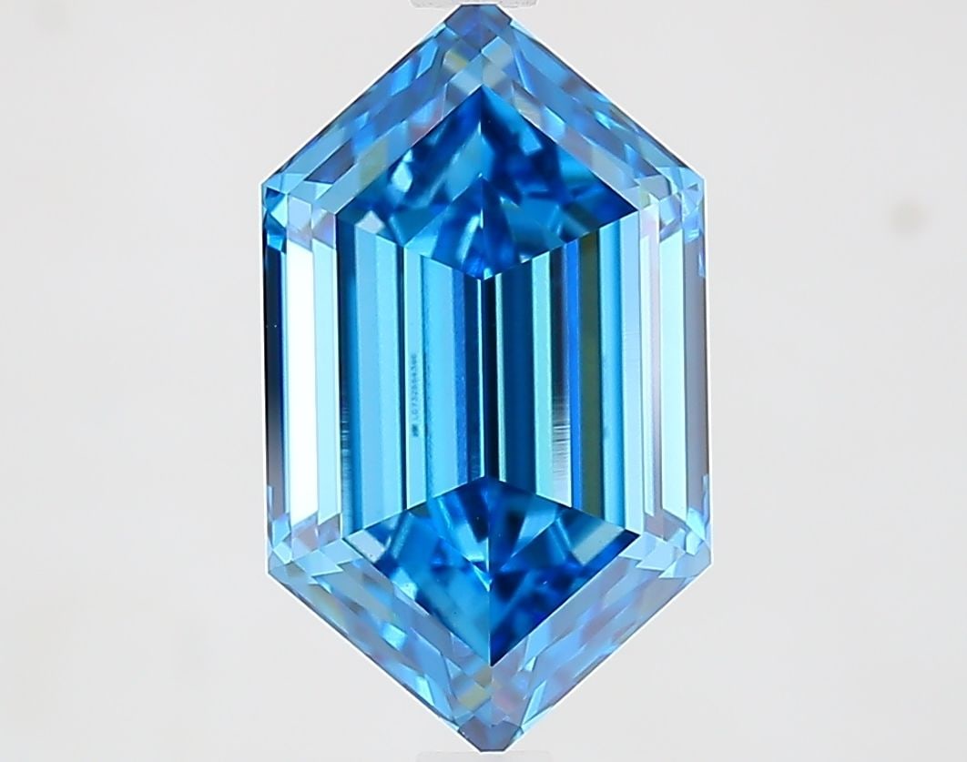 Loose Diamond - HEXAGONAL 2.93ct Fancy Vivid Blue VVS2