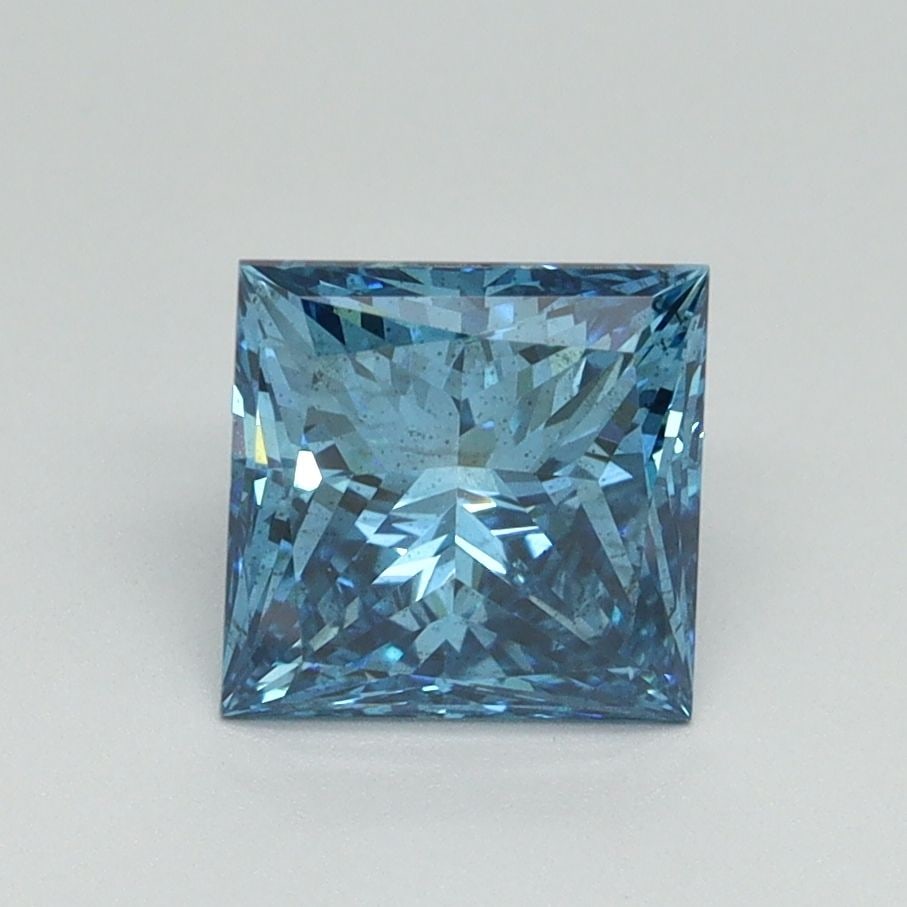 Loose Diamond - PRINCESS 1.52ct Fancy Vivid Blue SI1