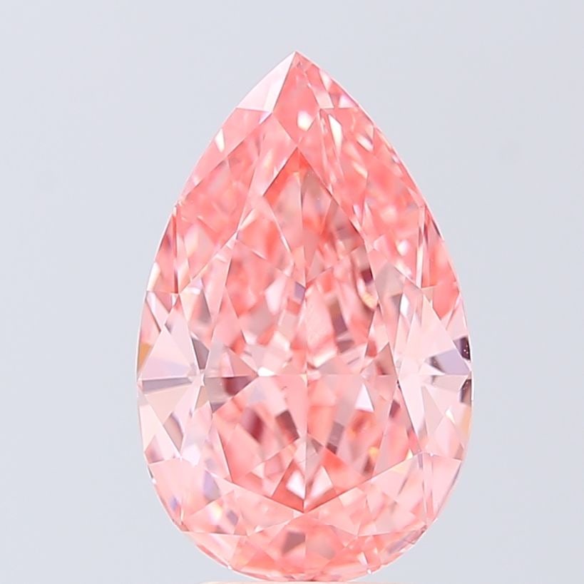 Loose Diamond - PEAR 3.87ct Fancy Vivid Pink VS1