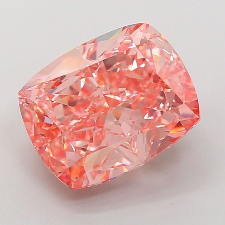 Loose Diamond - CUSHION MODIFIED 5.03ct Fancy Vivid Pink VS1