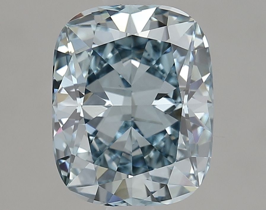 Loose Diamond - CUSHION MODIFIED 2.19ct Fancy Intense Blue VS1: Loose Diamond - CUSHION MODIFIED 2.19ct Fancy Intense Blue VS1 Source: This is a real non-mined Diamond that has been grown in a lab Shape: CUSHION MODIFIED Carats: 2.19 Color: Fancy Intense Blue Cert