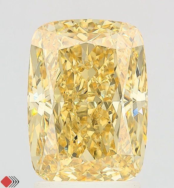Loose Diamond - CUSHION MODIFIED 3.09ct Fancy Vivid Yellow VS2: Loose Diamond - CUSHION MODIFIED 3.09ct Fancy Vivid Yellow VS2 Source: This is a real non-mined Diamond that has been grown in a lab Shape: CUSHION MODIFIED Carats: 3.09 Color: Fancy Vivid Yellow Cert
