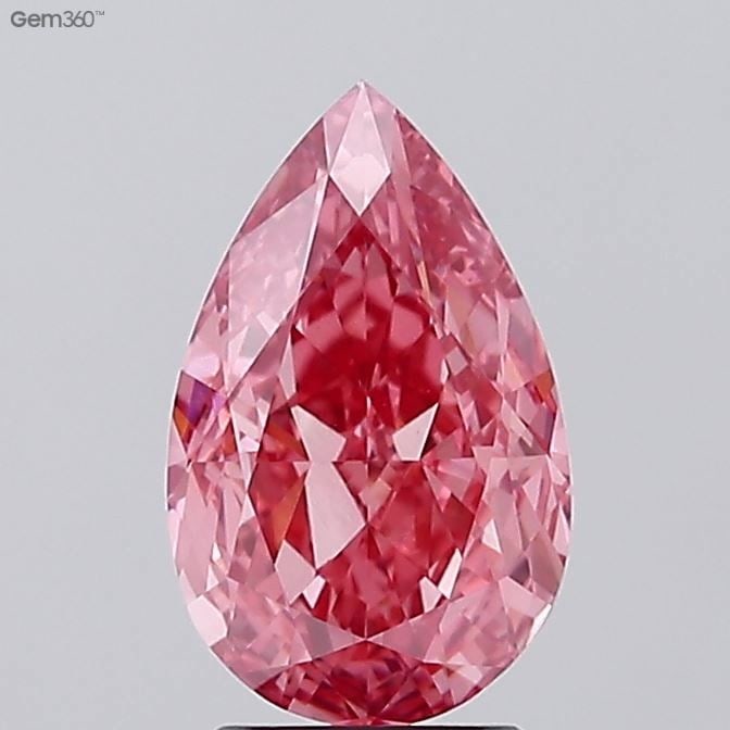 Loose Diamond - PEAR 3.02ct Fancy Vivid Pink VS1