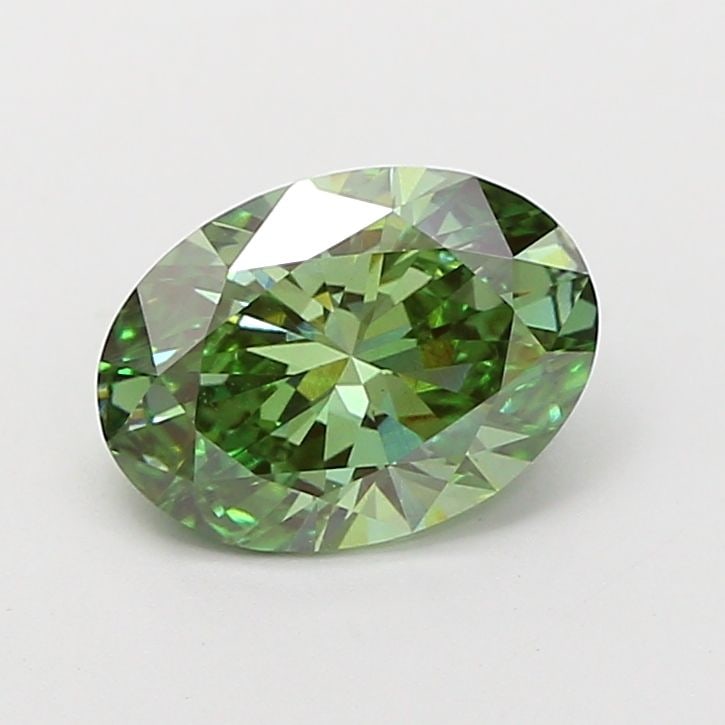 Loose Diamond - OVAL 2.08ct Fancy Vivid Green VS1: Loose Diamond - OVAL 2.08ct Fancy Vivid Green VS1 Source: This is a real non-mined Diamond that has been grown in a lab Shape: OVAL Carats: 2.08 Color: Fancy Vivid Green Certification: IGI Video: