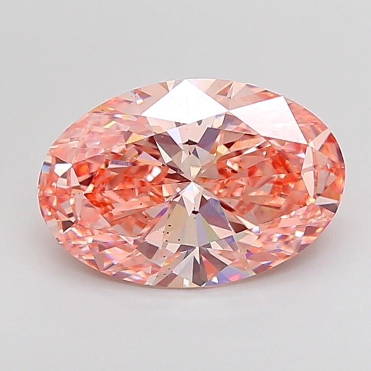 Loose Diamond - OVAL 4.13ct Fancy Vivid Pink VS2
