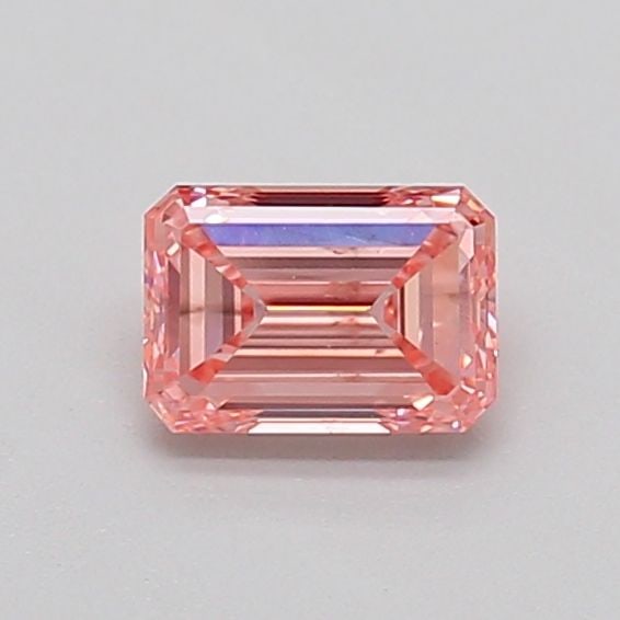 Loose Diamond - EMERALD 0.5ct Fancy Intense Pink SI1