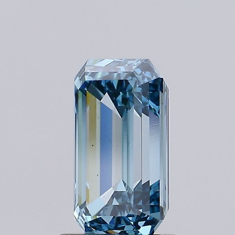 Loose Diamond - EMERALD 1.76ct Fancy Vivid Greenish Blue VS2