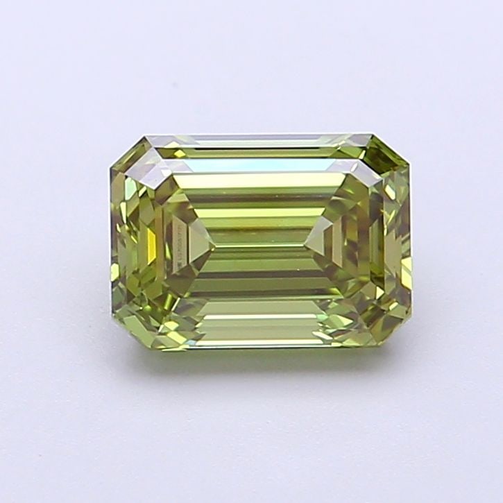 Loose Diamond - EMERALD 1.52ct Fancy Intense Green VS1