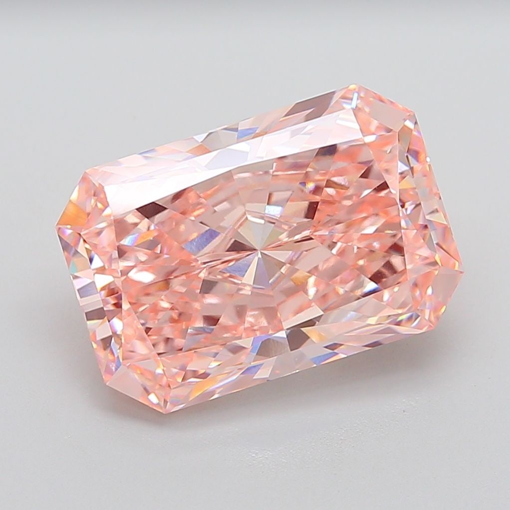 Loose Diamond - RADIANT 12.67ct Fancy Vivid Pink VVS2
