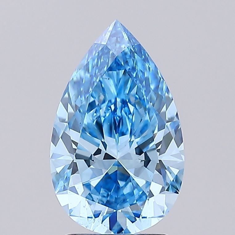 Loose Diamond - PEAR 2.42ct Fancy Vivid Blue VS2