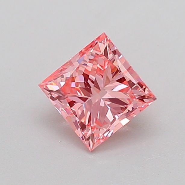 Loose Diamond - PRINCESS 0.71ct Fancy Vivid Pink VS2