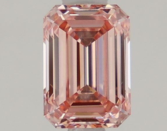 Loose Diamond - EMERALD 0.97ct Fancy Vivid Pink VVS2