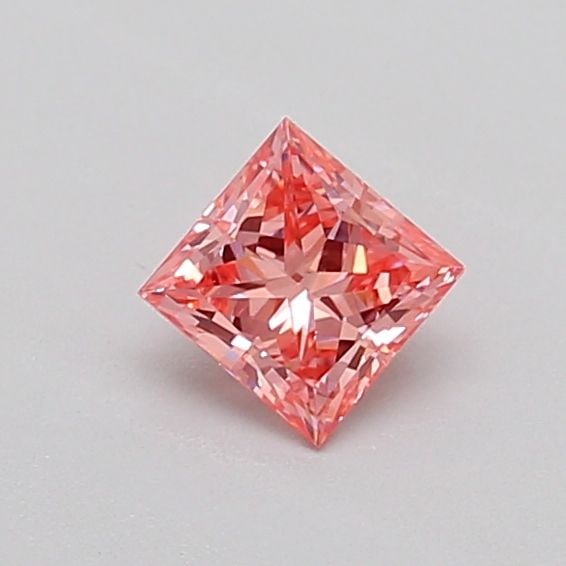 Loose Diamond - PRINCESS 0.33ct Fancy Vivid Pink VVS2