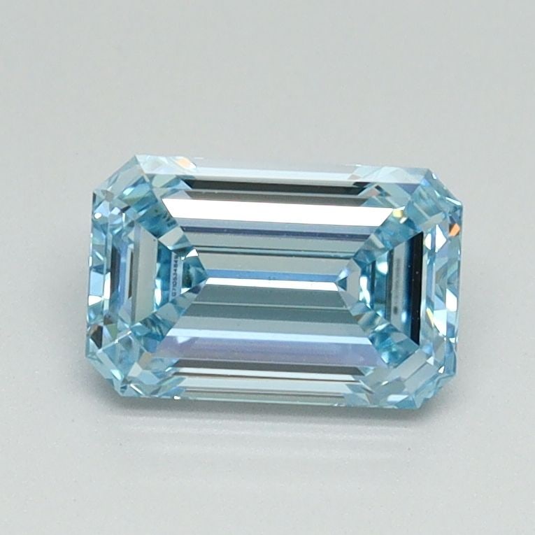 Loose Diamond - EMERALD 1.01ct Fancy Intense Blue VS1