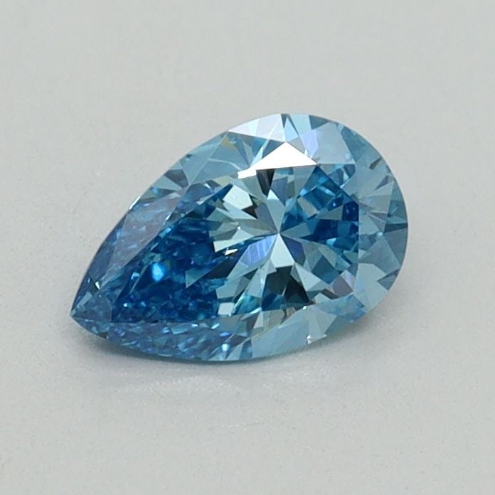 Loose Diamond - PEAR 0.5ct Fancy Blue VS2: Loose Diamond - PEAR 0.5ct Fancy Blue VS2 Source: This is a real non-mined Diamond that has been grown in a lab Shape: PEAR Carats: 0.5 Color: Fancy Blue Certification: NONE Video: