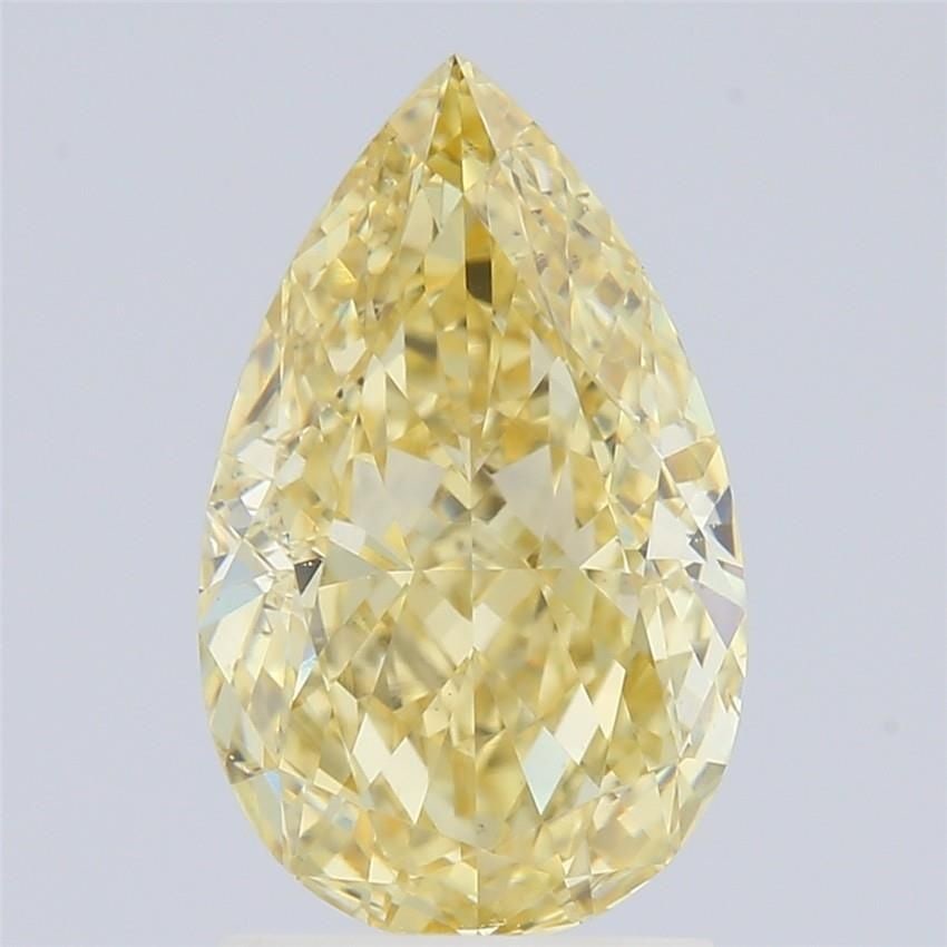 Loose Diamond - PEAR 2.02ct Fancy Intense Yellow VS1: Loose Diamond - PEAR 2.02ct Fancy Intense Yellow VS1 Source: This is a real non-mined Diamond that has been grown in a lab Shape: PEAR Carats: 2.02 Color: Fancy Intense Yellow Certification: IGI Video