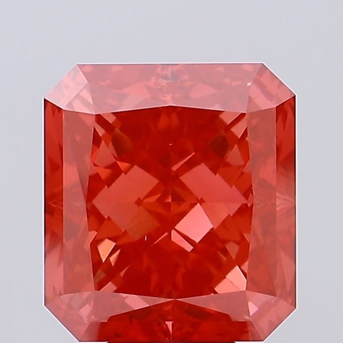 Loose Diamond - RADIANT 8.1ct Fancy Vivid Red VS2