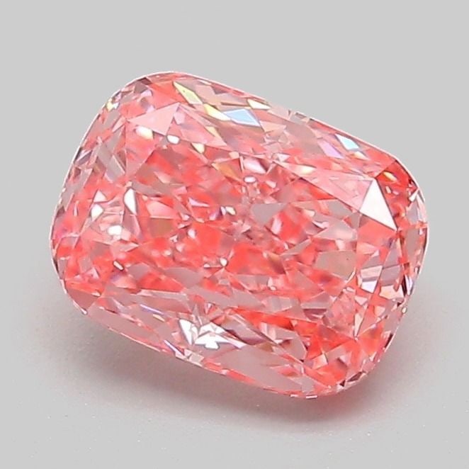 Loose Diamond - CUSHION MODIFIED 1.3ct Fancy Vivid Pink VS1: Loose Diamond - CUSHION MODIFIED 1.3ct Fancy Vivid Pink VS1 Source: This is a real non-mined Diamond that has been grown in a lab Shape: CUSHION MODIFIED Carats: 1.3 Color: Fancy Vivid Pink Certificat