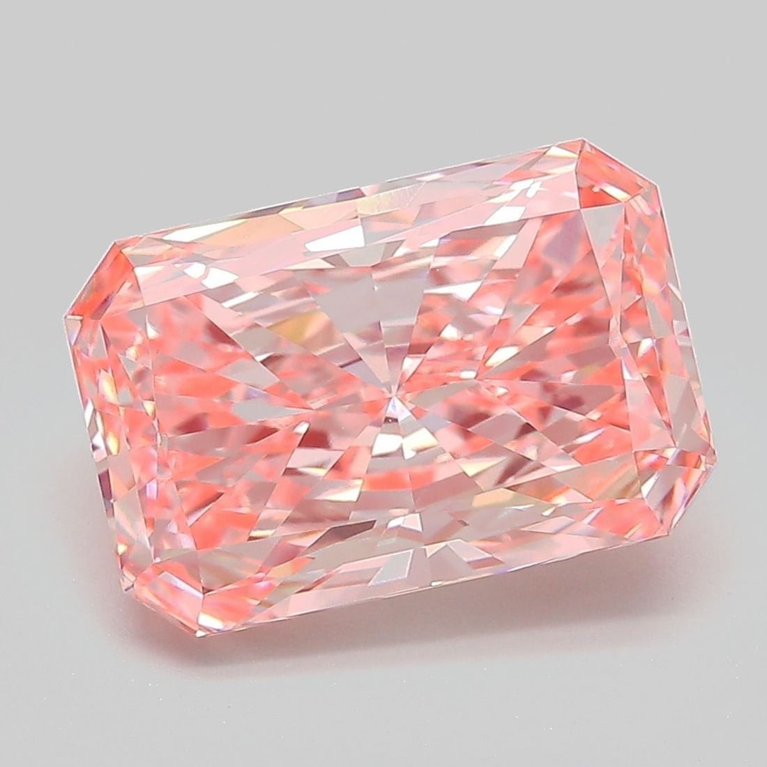 Loose Diamond - RADIANT 5.05ct Fancy Vivid Pink VVS2