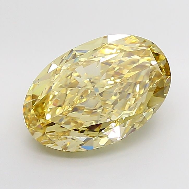 Loose Diamond - OVAL 9.02ct Fancy Intense Brownish Yellow VS2
