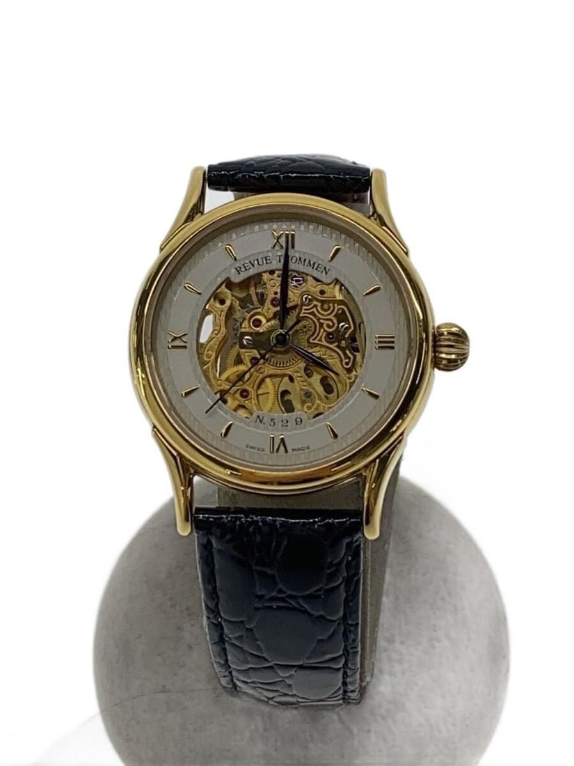 Revue Thommen Cream Leather Men's Wristwatch (1 of 6)