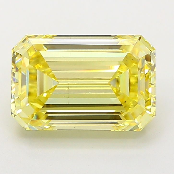 Loose Diamond - EMERALD 5.02ct Fancy Yellow VS2