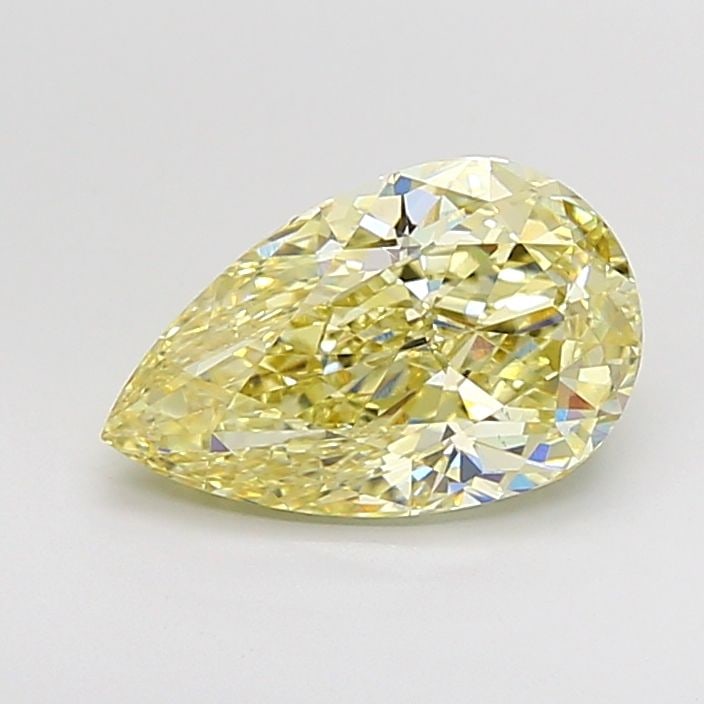 Loose Diamond - PEAR 3.0ct Fancy Yellow VS1: Loose Diamond - PEAR 3.0ct Fancy Yellow VS1 Source: This is a real non-mined Diamond that has been grown in a lab Shape: PEAR Carats: 3.0 Color: Fancy Yellow Certification: IGI Video: