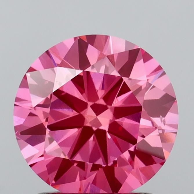 Ideal Loose Diamond - ROUND 1.52ct Fancy Vivid Pink VS2