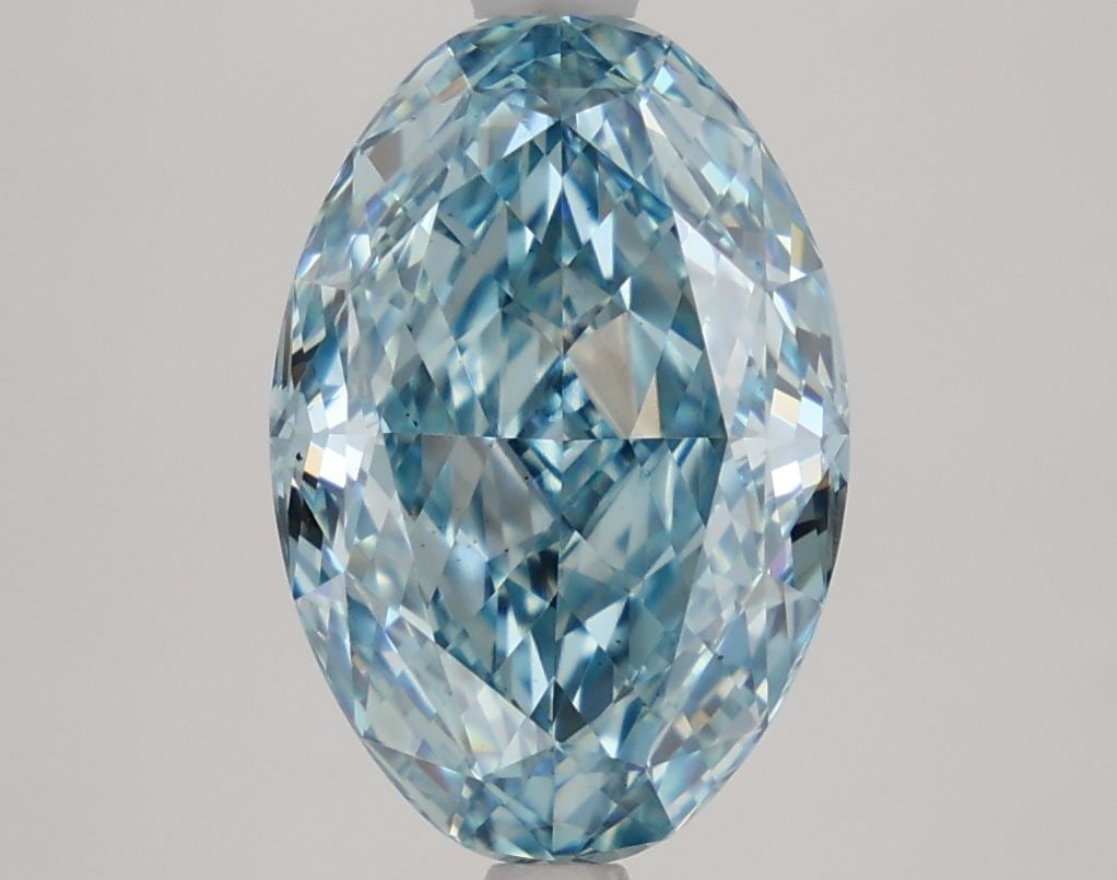 Loose Diamond - OVAL 3.4ct Fancy Vivid Blue VS2