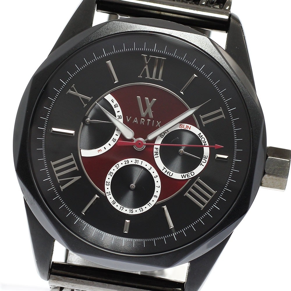 VARTIX PR02B ALIVE Men's Day Date Power Reserve Wristwatch