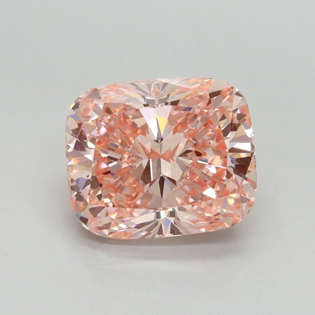 Loose Diamond - CUSHION MODIFIED 4.06ct Fancy Vivid Pink VS1: Loose Diamond - CUSHION MODIFIED 4.06ct Fancy Vivid Pink VS1 Source: This is a real non-mined Diamond that has been grown in a lab Shape: CUSHION MODIFIED Carats: 4.06 Color: Fancy Vivid Pink Certific