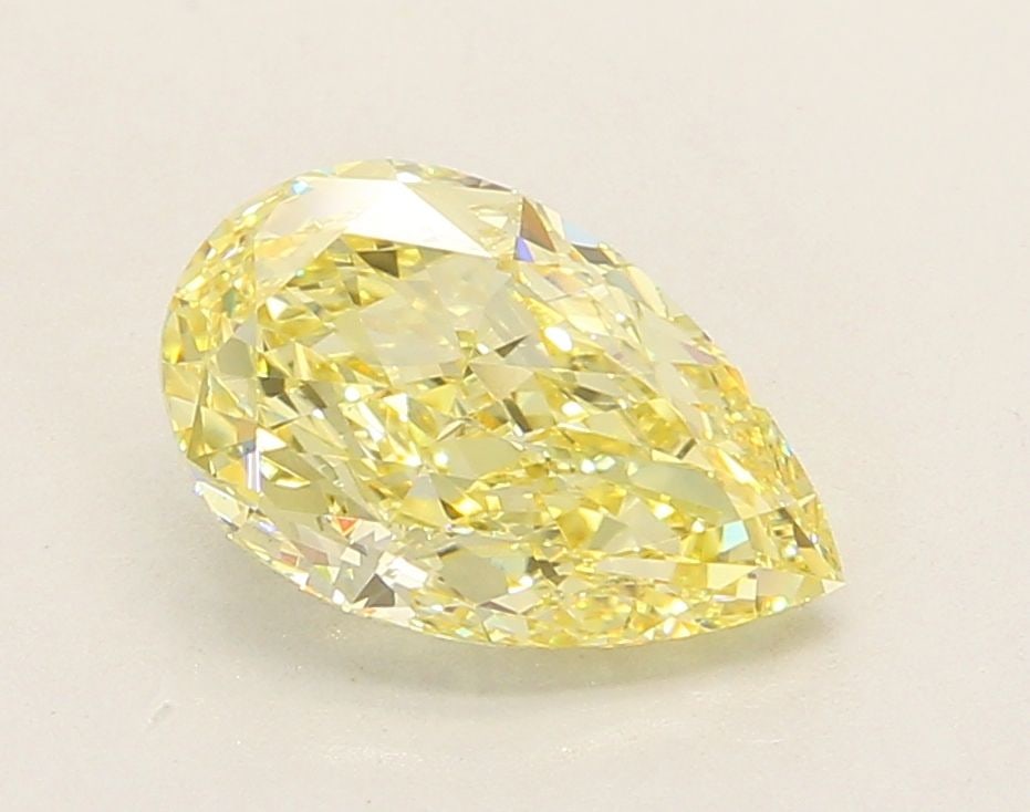 Loose Diamond - PEAR 2.5ct Fancy Intense Yellow VS1: Loose Diamond - PEAR 2.5ct Fancy Intense Yellow VS1 Source: This is a real non-mined Diamond that has been grown in a lab Shape: PEAR Carats: 2.5 Color: Fancy Intense Yellow Certification: IGI Video: