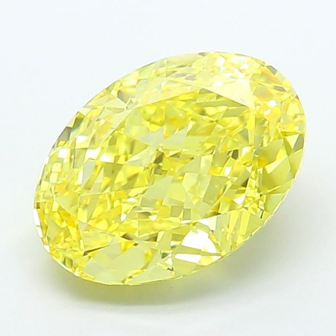 Loose Diamond - OVAL 5.17ct Fancy Vivid Yellow VS1