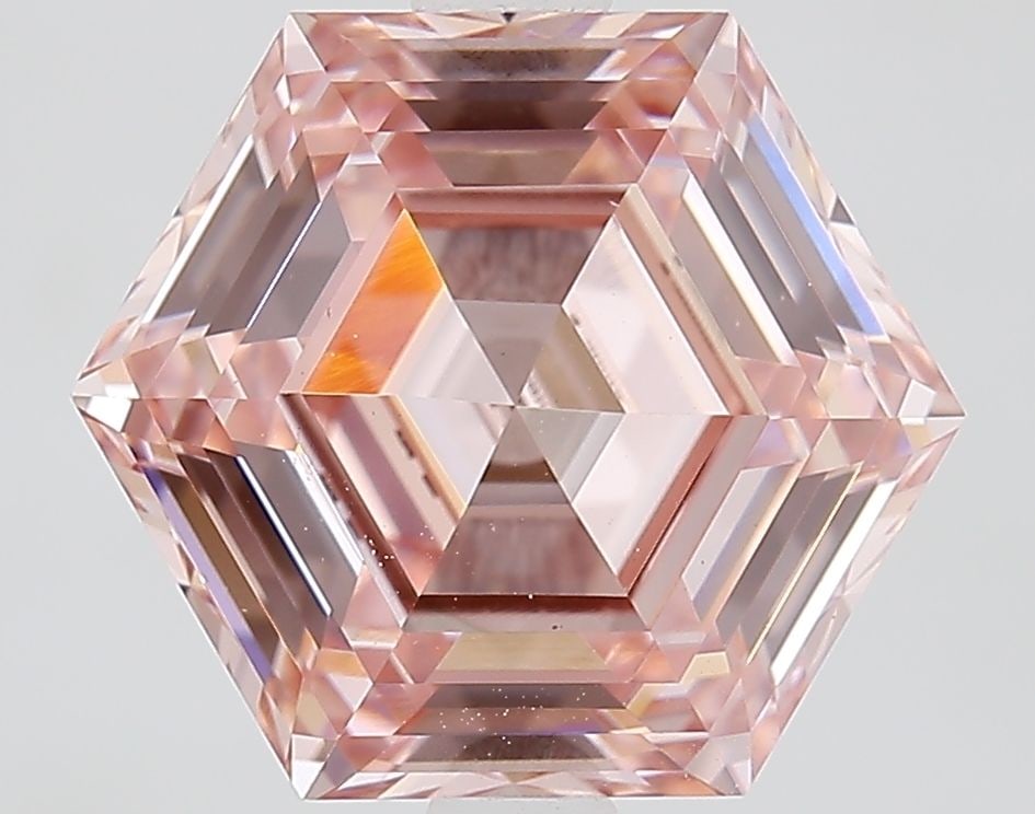 Loose Diamond - HEXAGONAL 2.8ct Fancy Intense Pink VS1