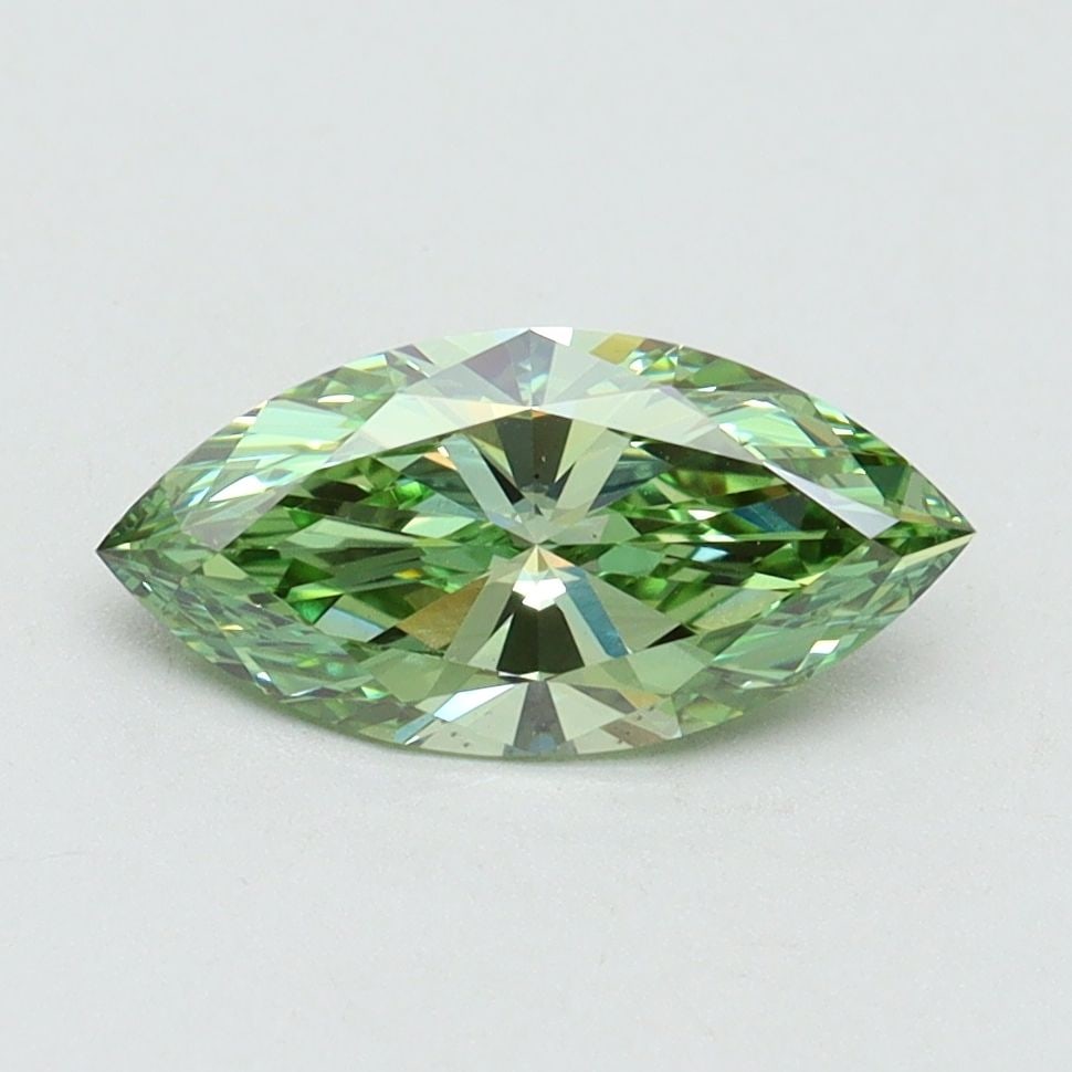 Loose Diamond - MARQUISE 1.0ct Fancy Vivid Green VS1