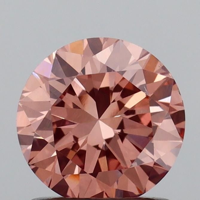 Loose Diamond - ROUND 1.0ct Fancy Pinkish Brown VS1