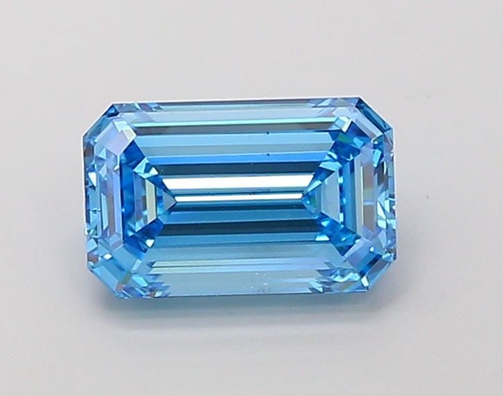 Loose Diamond - EMERALD 2.01ct Fancy Vivid Blue VS1