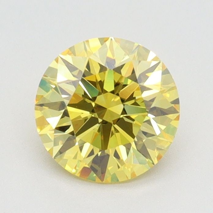 Ideal Loose Diamond - ROUND 1.03ct Fancy Vivid Yellow VVS1