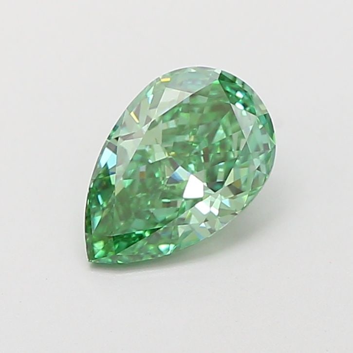 Loose Diamond - PEAR 1.0ct Fancy Vivid Green VVS2: Loose Diamond - PEAR 1.0ct Fancy Vivid Green VVS2 Source: This is a real non-mined Diamond that has been grown in a lab Shape: PEAR Carats: 1.0 Color: Fancy Vivid Green Certification: IGI Video:
