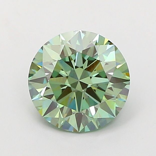 Ideal Loose Diamond - ROUND 1.53ct Fancy Vivid Green VS1: Ideal Loose Diamond - ROUND 1.53ct Fancy Vivid Green VS1 Source: This is a real non-mined Diamond that has been grown in a lab Shape: ROUND Carats: 1.53 Color: Fancy Vivid Green Certification: IGI Vid
